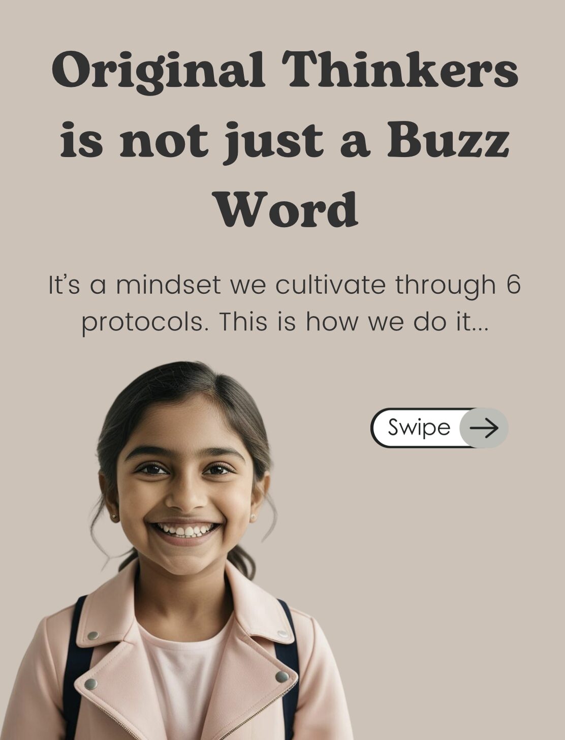 Original Thinkers is not just a Buzz Word